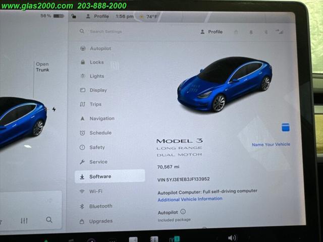 used 2018 Tesla Model 3 car, priced at $19,999