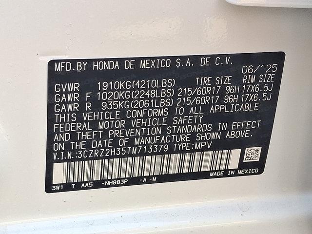 new 2026 Honda HR-V car, priced at $29,550