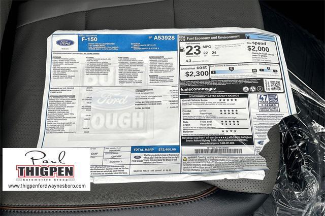 new 2025 Ford F-150 car, priced at $70,128