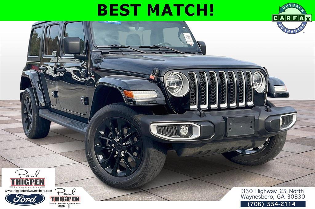 used 2021 Jeep Wrangler Unlimited 4xe car, priced at $29,500