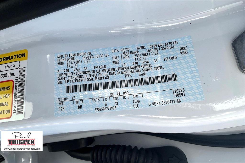 new 2025 Ford Ranger car, priced at $35,705