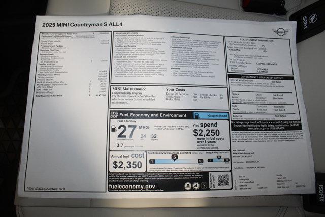 new 2025 MINI Countryman car, priced at $41,455