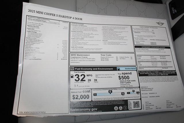 new 2025 MINI Hardtop car, priced at $38,580