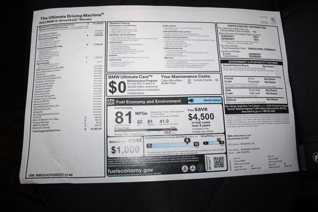 used 2025 BMW iX car, priced at $85,488