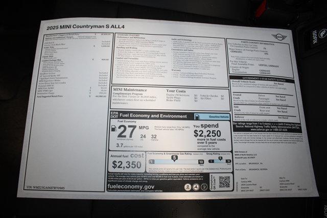 new 2025 MINI Countryman car, priced at $44,080