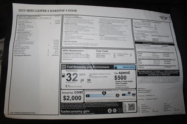 new 2025 MINI Hardtop car, priced at $38,630