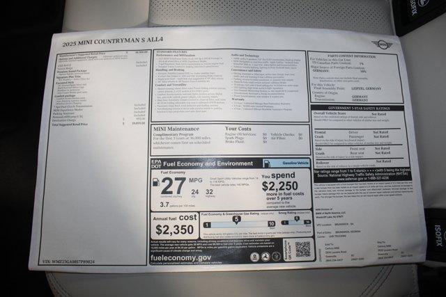 new 2025 MINI Countryman car, priced at $39,895