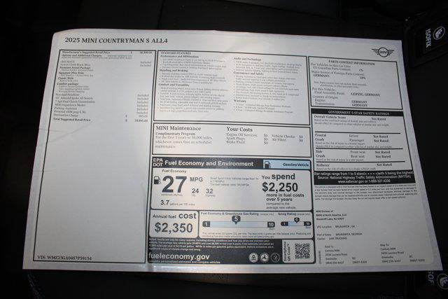 new 2025 MINI Countryman car, priced at $39,895