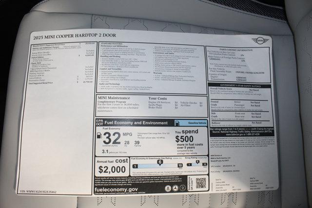 new 2025 MINI Hardtop car, priced at $26,790