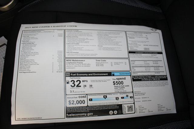 new 2025 MINI Hardtop car, priced at $39,720
