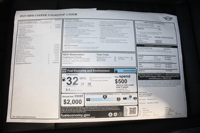 new 2025 MINI Hardtop car, priced at $37,810