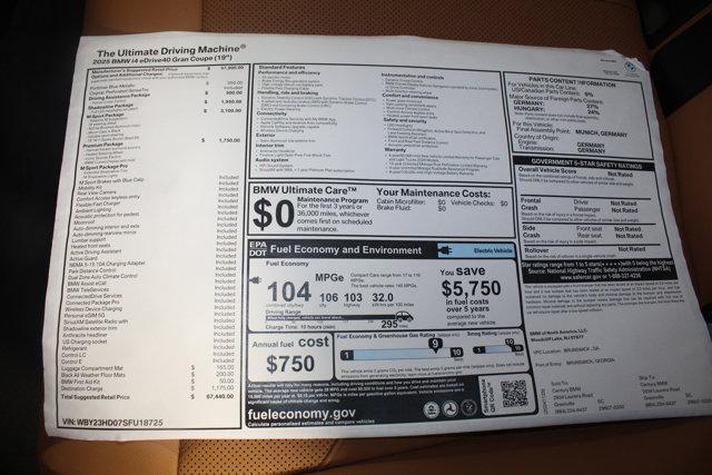 new 2025 BMW i4 Gran Coupe car, priced at $67,440