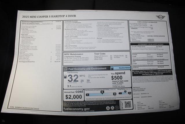 new 2025 MINI Hardtop car, priced at $38,630