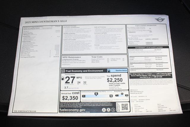 new 2025 MINI Countryman car, priced at $40,690