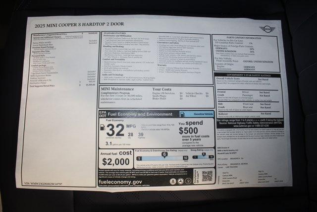 new 2025 MINI Hardtop car, priced at $35,595