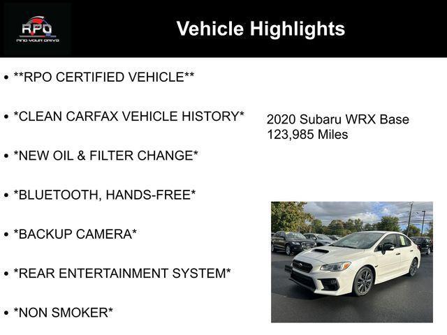 used 2020 Subaru WRX car, priced at $18,306