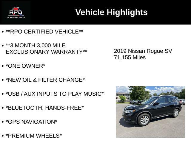 used 2019 Nissan Rogue car, priced at $16,806