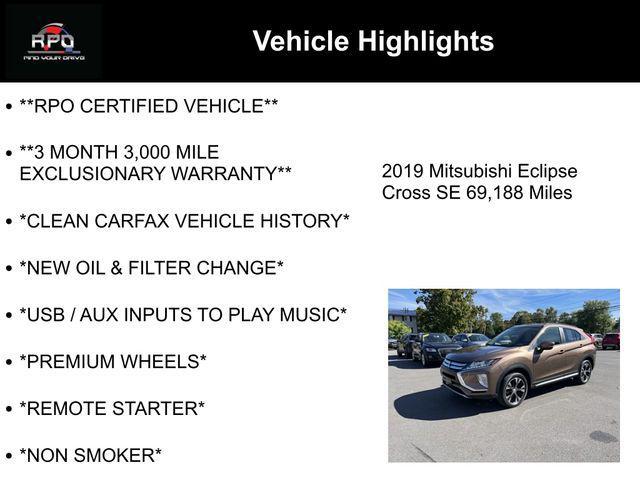 used 2019 Mitsubishi Eclipse Cross car, priced at $15,415