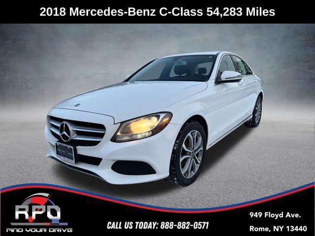 used 2018 Mercedes-Benz C-Class car, priced at $19,025