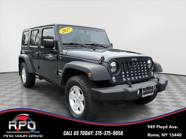 used 2017 Jeep Wrangler Unlimited car, priced at $22,101