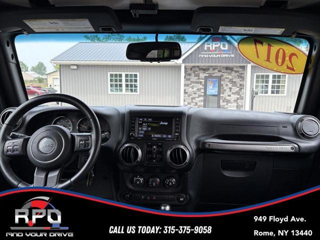 used 2017 Jeep Wrangler Unlimited car, priced at $22,101