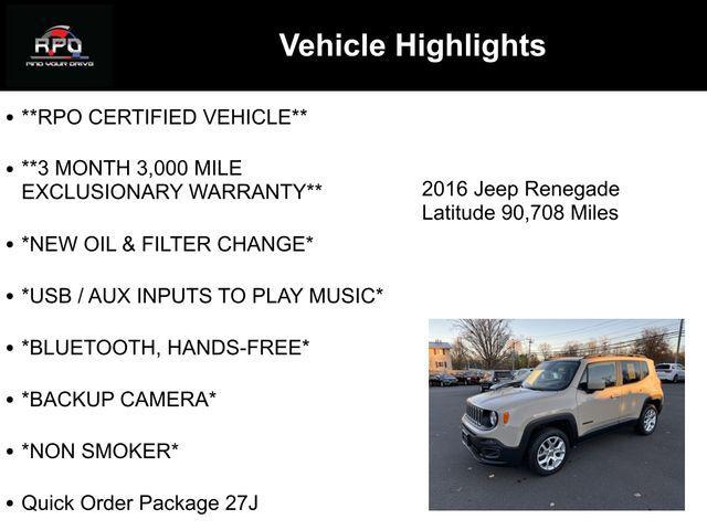 used 2016 Jeep Renegade car, priced at $11,812