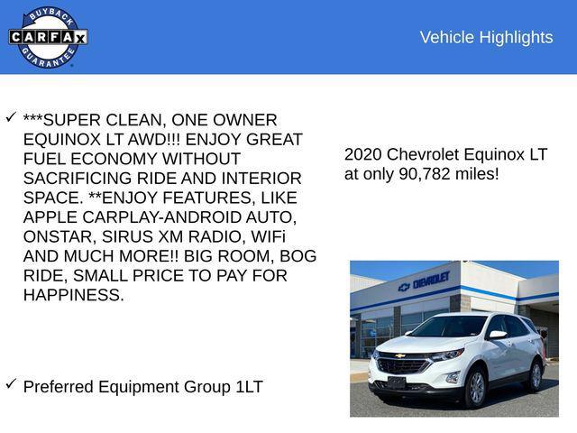 used 2020 Chevrolet Equinox car, priced at $17,788