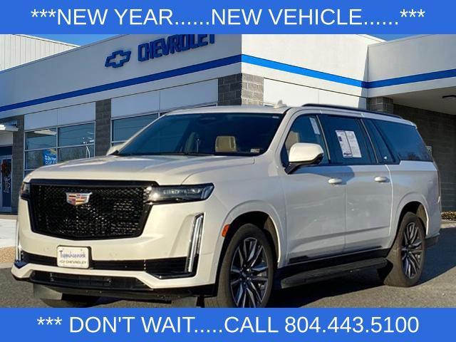 used 2021 Cadillac Escalade ESV car, priced at $63,400