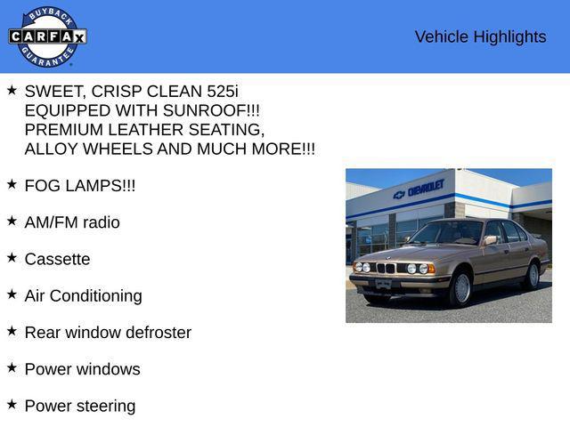 used 1992 BMW 525 car, priced at $12,974