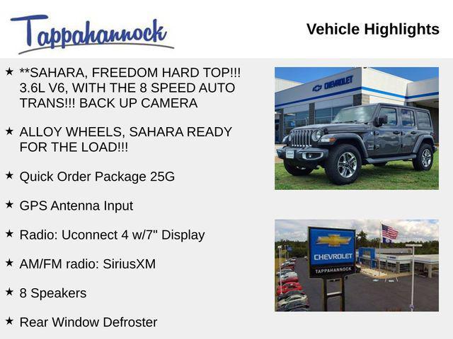 used 2021 Jeep Wrangler Unlimited car, priced at $31,500