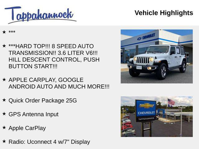 used 2021 Jeep Wrangler Unlimited car, priced at $28,500