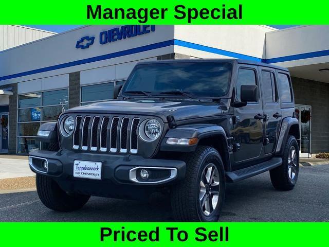 used 2021 Jeep Wrangler Unlimited car, priced at $34,000
