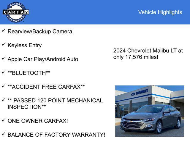 used 2024 Chevrolet Malibu car, priced at $19,988