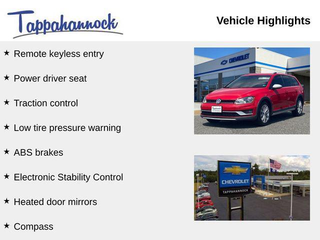 used 2017 Volkswagen Golf Alltrack car, priced at $10,500