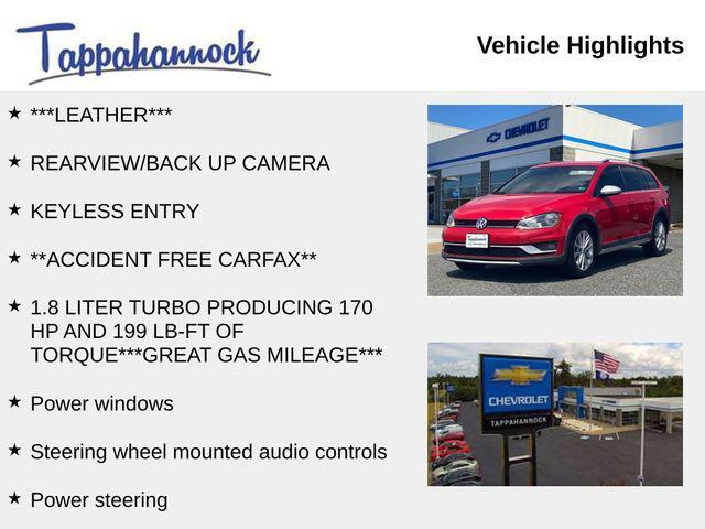 used 2017 Volkswagen Golf Alltrack car, priced at $10,500