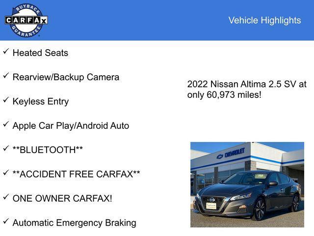 used 2022 Nissan Altima car, priced at $18,988