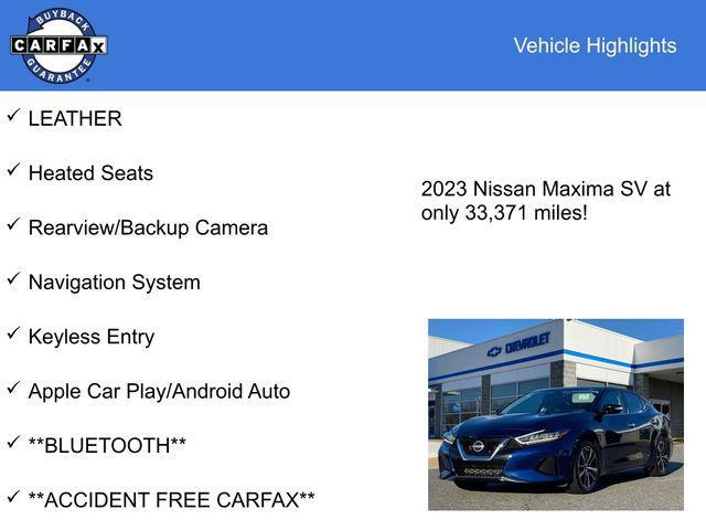 used 2023 Nissan Maxima car, priced at $24,975