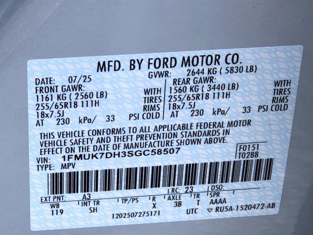 new 2025 Ford Explorer car, priced at $41,977