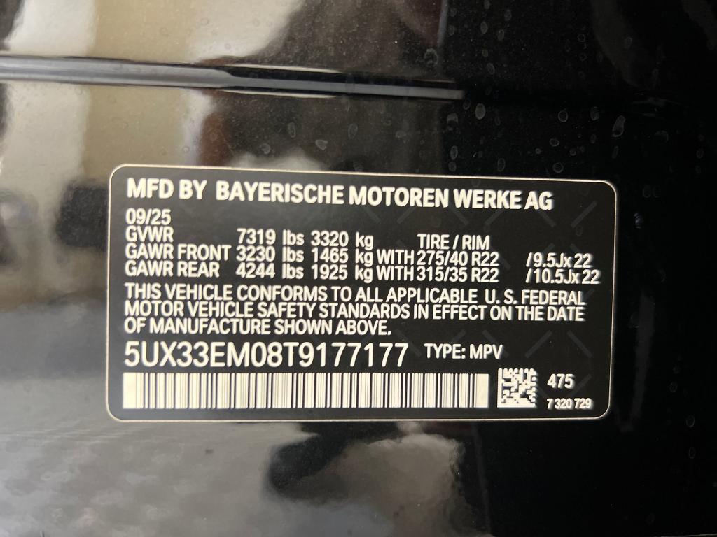 new 2026 BMW X7 car, priced at $120,685