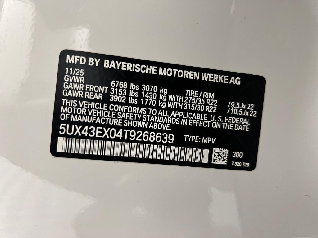 new 2026 BMW X6 car, priced at $108,525