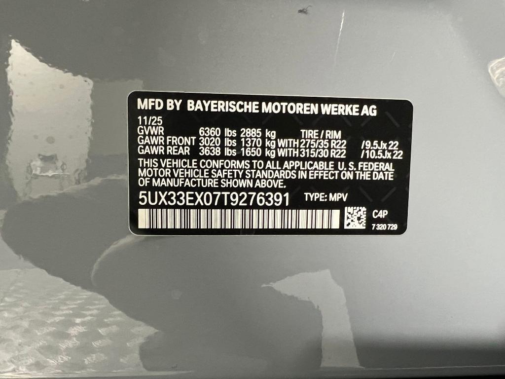 new 2026 BMW X6 car, priced at $84,275