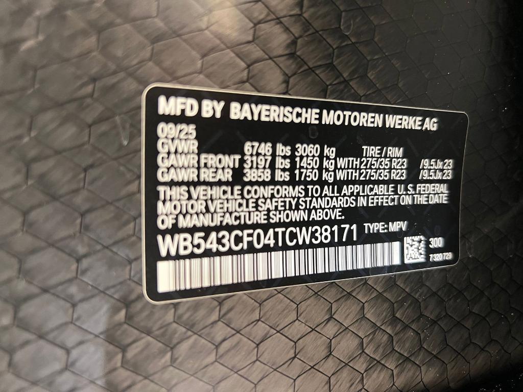 new 2026 BMW iX car, priced at $96,050