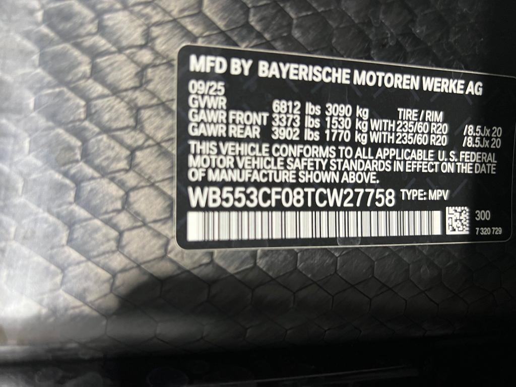 new 2026 BMW iX car, priced at $98,075