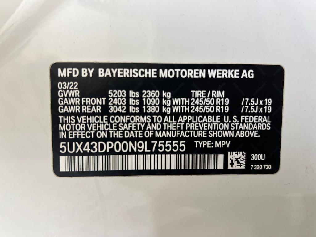 used 2022 BMW X3 car, priced at $24,997