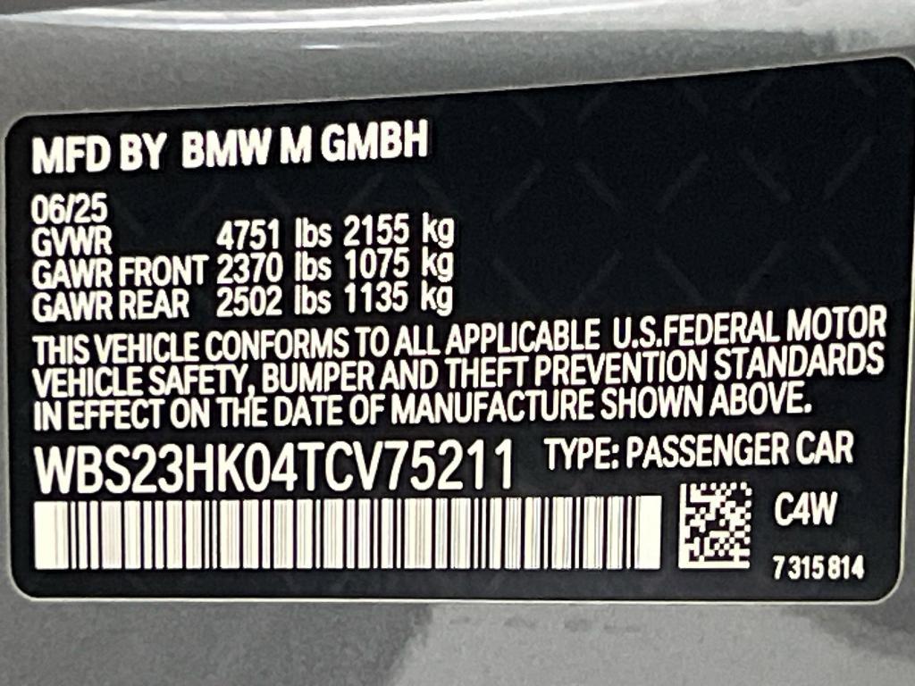 new 2026 BMW M4 car, priced at $99,035