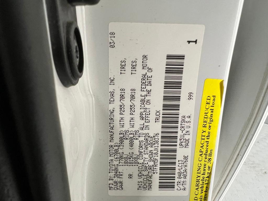 used 2018 Toyota Tundra car, priced at $18,998