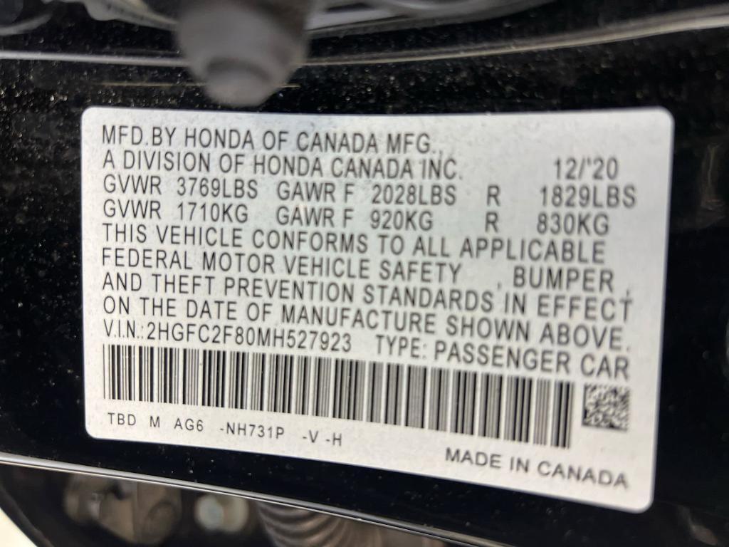 used 2021 Honda Civic car, priced at $20,999