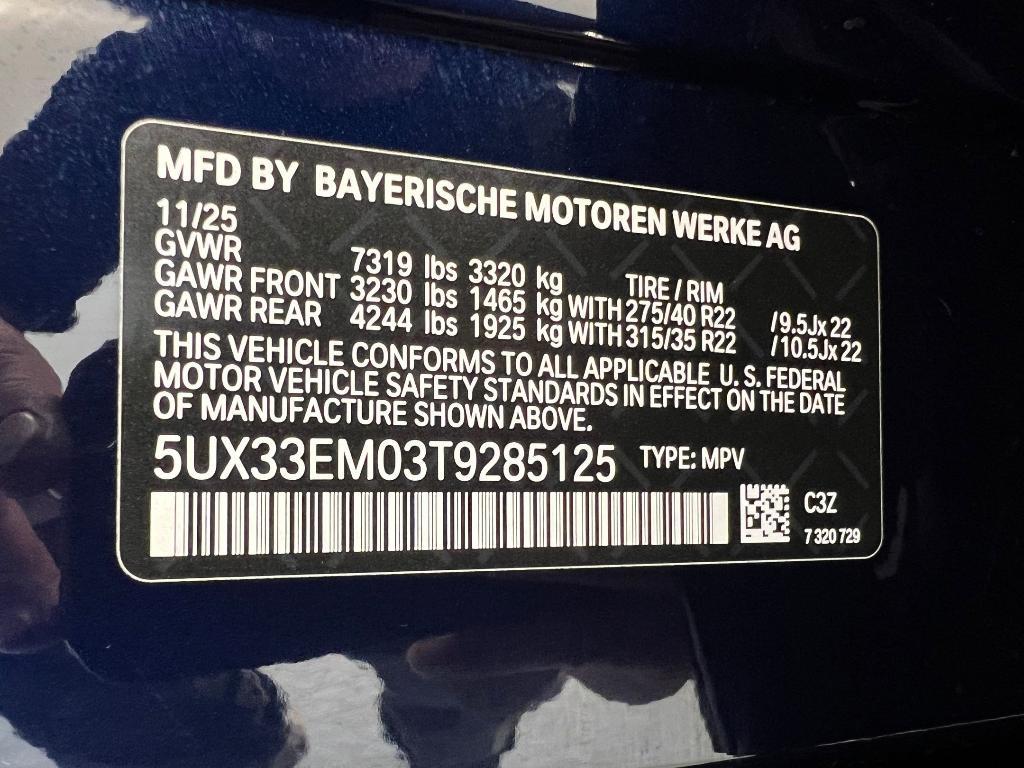 new 2026 BMW X7 car, priced at $126,455