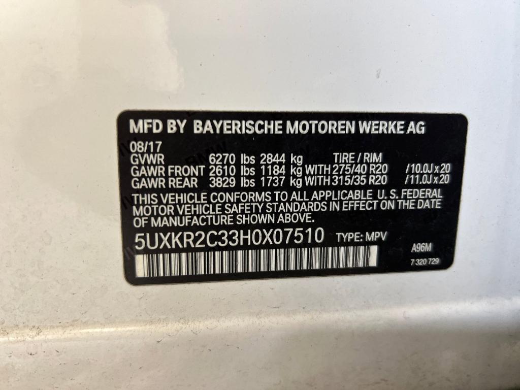used 2017 BMW X5 car, priced at $14,999