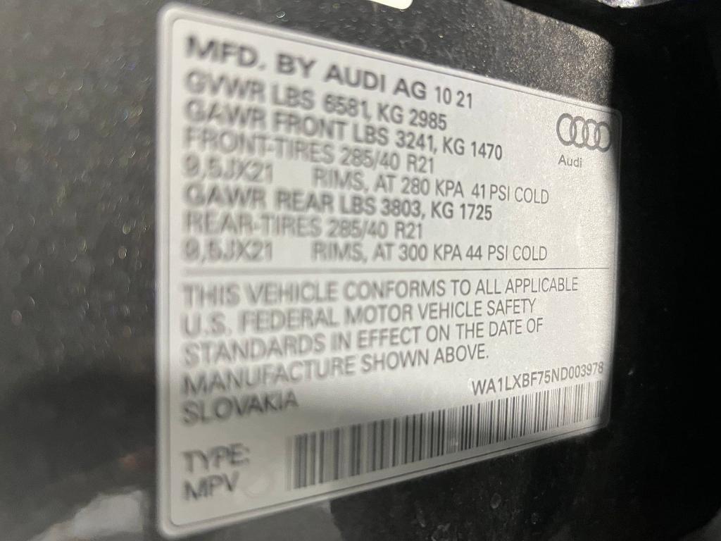 used 2022 Audi Q7 car, priced at $36,999